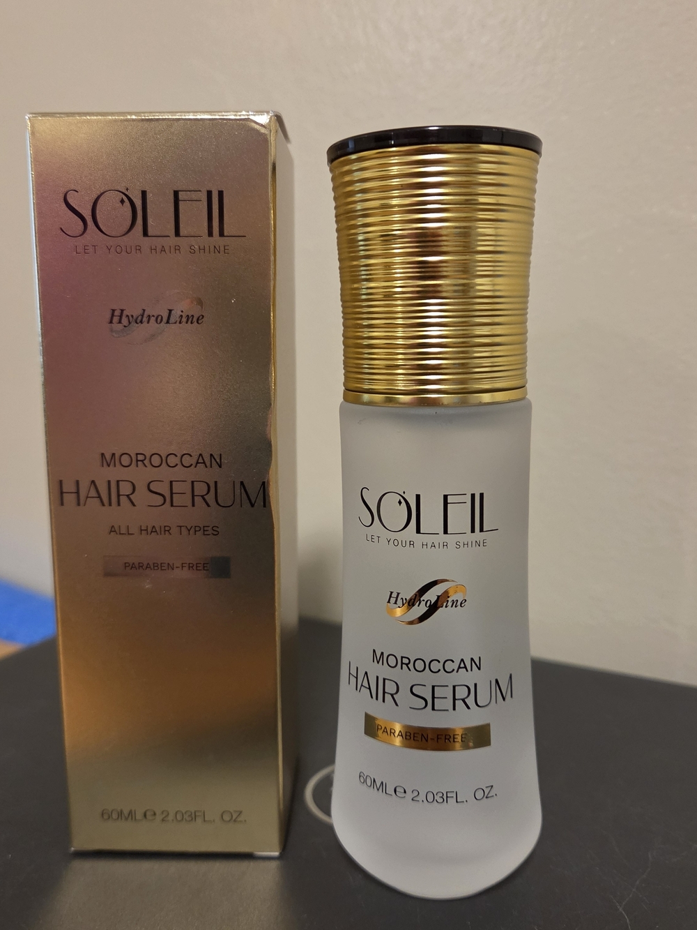 Soleil Moroccan Hair Serum - Gold & Frosted White